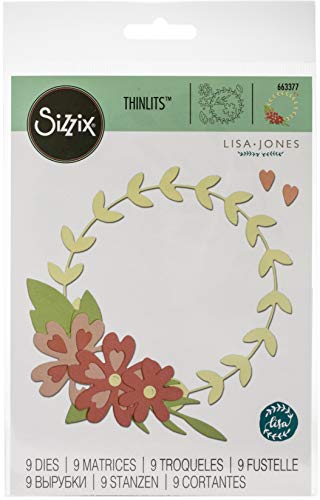 Sizzix Thinlits Stanzformen Set 9PK Blumenkranz von Sizzix