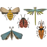 Sizzix Thinlits Stanzschablone "Funky Insects by Tim Holtz" von Silber