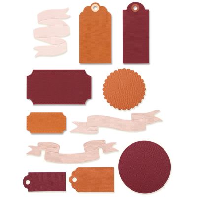 Thinlits Die Set Vintage & Banners 12PK von Sizzix