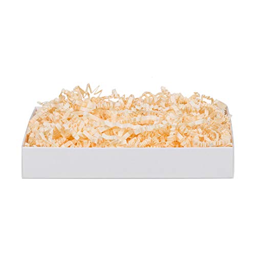 SizzlePak 052, Ivory, elfenbeinfarbenes Füllmaterial und Polsterpapier zum Füllen, Polstern, Ausstopfen, Dekorieren von Geschenk-Verpackungen, Deko - 1 kg von Sizzle-Pak