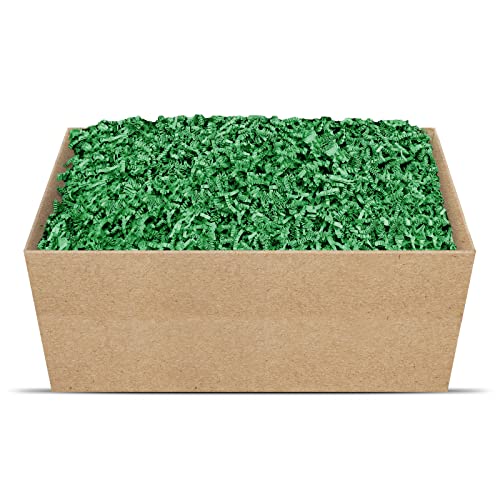 SizzlePak Geschenkfüllmaterial Umweltfreundliches Geschenkverpackungsmaterial viele Farben 125g-1kg (Green, 1kg) von SizzlePak