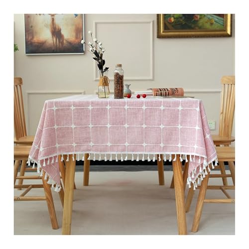 Tablecloth 110x170CM, Polyester Tischdecke Outdoor Plaid Lotuswurzelrosa Tischdecke Outdoor Rechteck von Skcess