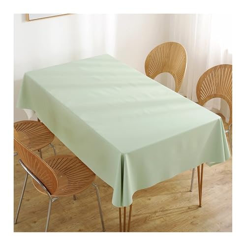 Tablecloth Grün, PVC Tischdecke Volltonfarbe Tischdecke Rechteck 150x300CM von Skcess