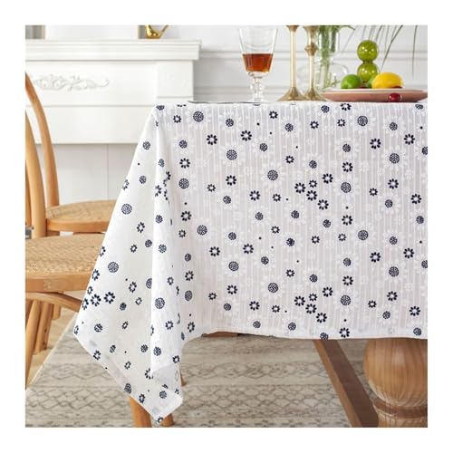 Tablecloth Marineblau, Baumwolle Tischdecke Sonnenblume Tischdecke Quadrat 90x90CM von Skcess