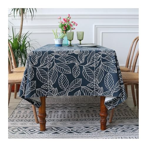 Tablecloth Marineblau, Polyester Tablecloth Volltonfarben Tischdecke Rechteck 90x140CM für Wohnzimmer, Esszimmer, Balkon, Garten von Skcess