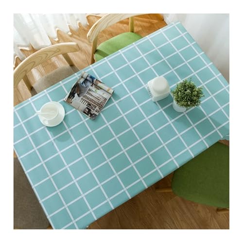 Tablecloth Seeblau, PVC Tischdecke Abwaschbar Plaid Abwaschbare Tischdecke Rechteck 140x220CM für Wohnzimmer, Esszimmer, Balkon, Garten von Skcess