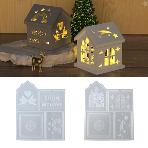 Silikonformen Gießformen Häuser, 3D Silikonform Haus Gießform Haus Gießformen Silikon Frühling Gießform Kerzenhalter Häuser Gips Zum Gießen Giessformen Silikon Weihnachten mit Taube Stern (A+B) Silikonformen Gießformen Häuser, 3D Silikonform Haus Gießform Haus Gießformen Silikon Frühling Gießform Kerzenhalter Häuser Gips Zum Gießen Giessformen Silikon Weihnachten mit Taube Stern (A+B) von Skeadex