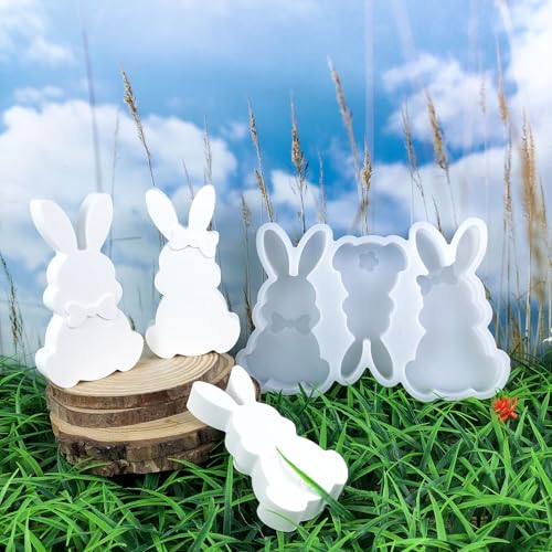 Silikonformen Gießformen Ostern, Silikonform Ostern Hase Gießform Hase Gips Zum Gießen Ostern Gießform Ostern Silikonform Osterhase Giessform Silikon Ostern Silikonform Frühling für DIY (03) von Skeadex