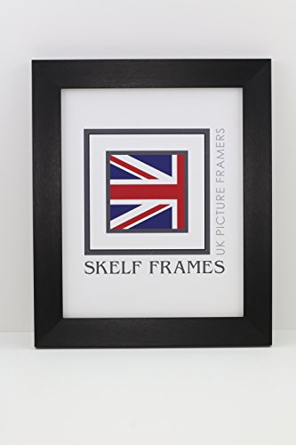 27,3 x 17,8 cm, 250 mm x Bilderrahmen, Glas, Schwarz, von Skelf Frames