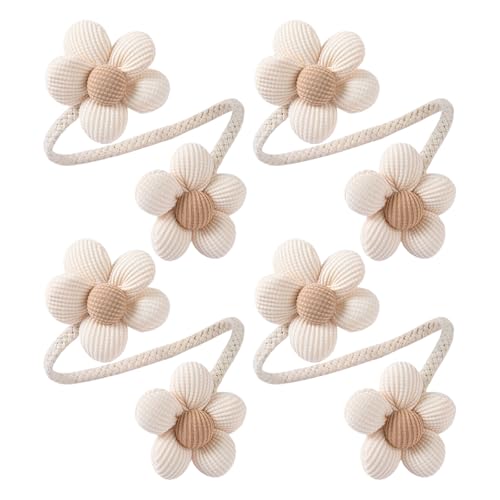 Raffhalter für Vorhänge, elegant, bunt, Blumenmuster, 4 Stück, japanischer Stil, Blumenhalter, für stilvolle Heimdekorationen von SkyPOOU