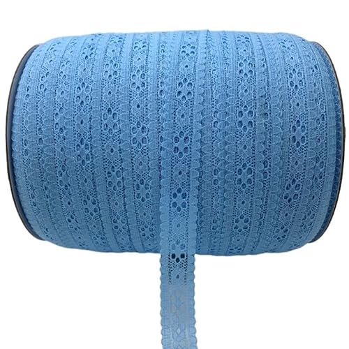 SkyjOy Spitzenband 5 Yards 20 mm Spitzenband, Kunsthandwerk, Besticktes Spitzenbesatzband, handgefertigte Spitzendekorationen, DIY-Nähstoff, Spitzenstoff Spitzenborte(Sky Blue) von SkyjOy