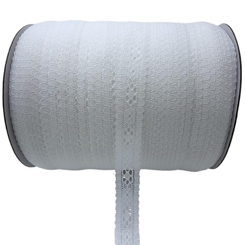 SkyjOy Spitzenband 5 Yards 20 mm Spitzenband, Kunsthandwerk, Besticktes Spitzenbesatzband, handgefertigte Spitzendekorationen, DIY-Nähstoff, Spitzenstoff Spitzenborte(White) von SkyjOy