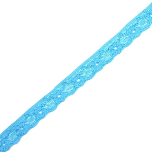 Spitzenband 5 Yards/Lot Elastische Spitze Band Embroidred Baumwolle Spitze Elastizität Garnituren Kleidung Unterwäsche Nähen Tüll for Handwerk Spitzenborte(17) von SkyjOy