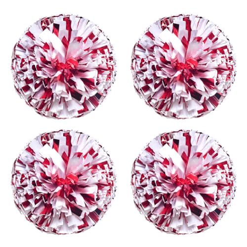 Slakerbe Handheld Cheer Poms Sparkling Pearl Dance Poms PVC School Competition Boosters von Slakerbe