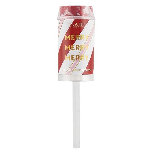 Slant Collections Weihnachten Party Push Pop Konfetti Popper für Geburtstag Hochzeit und mehr 1 Stück Merry von Slant