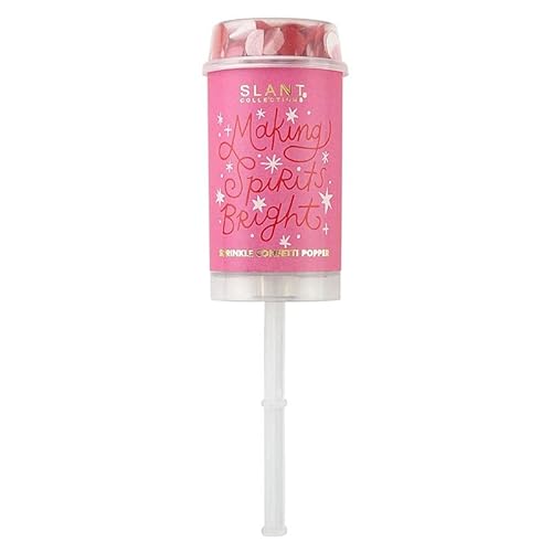 Slant Collections Weihnachtsparty Push-Pop Konfetti Popper für Geburtstage Hochzeiten und mehr, 1 Stück, Spirituosen hell machen von Slant