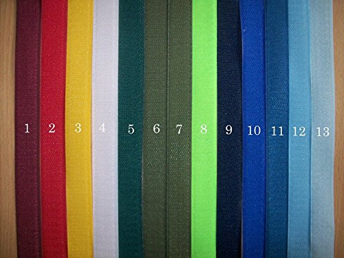 1m Klettband - Klettverschluss - 20mm Breite, 22 Farben (19 - Grau) von Slantastoffe