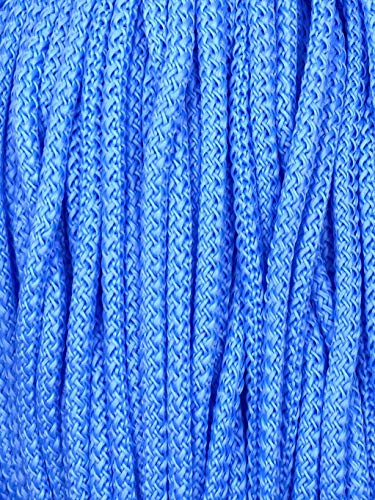 Kordel 5 mm Schnur Turnbeutel Synthetik (Hellblau, 3m) von Slantastoffe