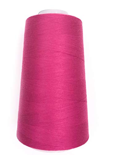 Nähgarn, Overlockgarn 5000Y, 50/2 (140), 11 Farben, 100% Polyester (Fuchsia (dunkelrosa)) von Slantastoffe