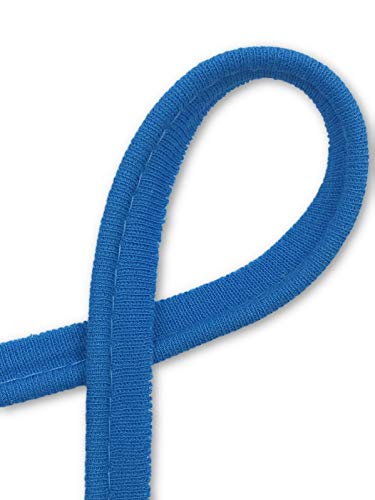 Paspelband Baumwolljersey elastisch 25 Farben 1m, 3m (Aqua, 1m) von Slantastoffe