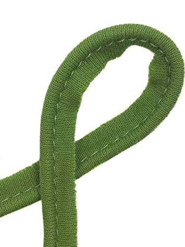 Paspelband Baumwolljersey elastisch 25 Farben 1m, 3m (Dunkellime, 3m) von Slantastoffe