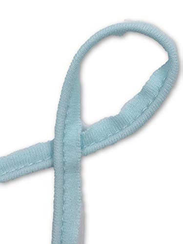 Paspelband Baumwolljersey elastisch 25 Farben 1m, 3m (Mint, 1m) von Slantastoffe