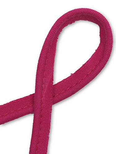 Paspelband Baumwolljersey elastisch 25 Farben 1m, 3m (Pink, 1m) von Slantastoffe