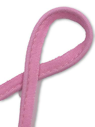 Paspelband Baumwolljersey elastisch 25 Farben 1m, 3m (Rosa, 1m) von Slantastoffe