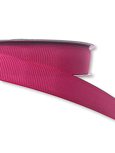 Ripsband 2m uni Dekoband Webband Hutband 15mm 25mm (Pink, 15mm) von Slantastoffe