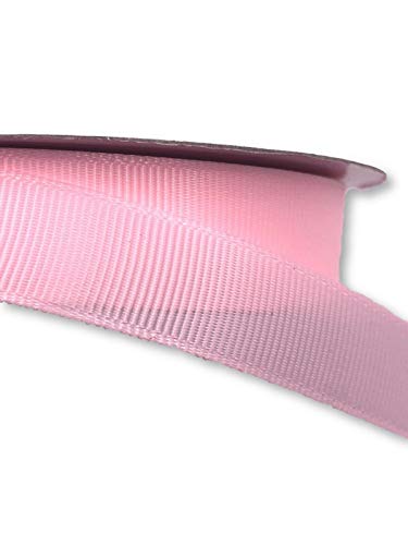 Ripsband 2m uni Dekoband Webband Hutband 15mm 25mm (Rosa, 25mm) von Slantastoffe