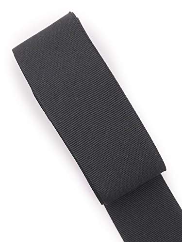 Ripsband 2m uni Dekoband Webband Hutband 40mm 4 Farben (Schwarz) von Slantastoffe