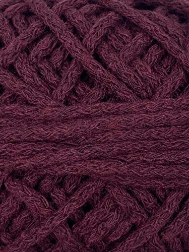 Slantastoffe Kordel 3 mm Schnur Turnbeutel Baumwollkordel 50m (Bordeaux) von Slantastoffe