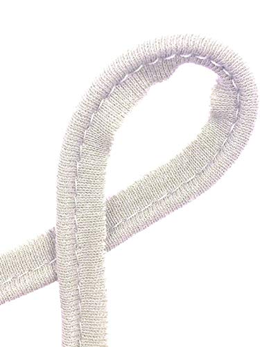 Slantastoffe Paspelband Baumwolljersey elastisch 25 Farben 1m, 3m (Ecru, 3m) von Slantastoffe