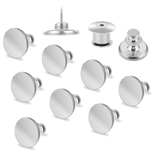 8 Stück Jeans Knöpfe Ohne Nähen Jeansknöpfe 17mm Button Pins Hosenknöpfe Zum Stecken, Silber Verstellbare Metall Hosenknopf, DIY Jeansknopf zum Erweitern oder Reduzieren der Hosengröße(Silber) von Sliverdew