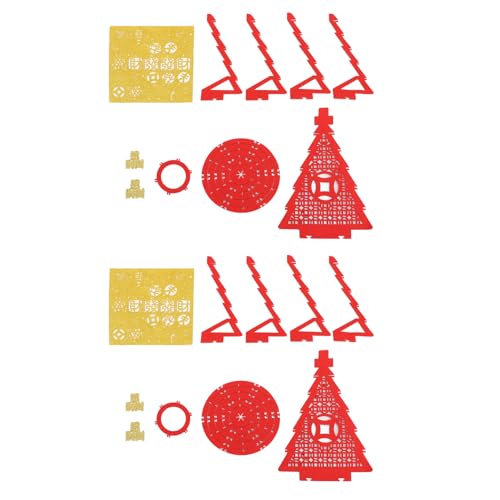 2 Sets 2024 Chinesisches Neujahr Reichtumsbaumschmuck, Glücksgeldbaumschmuck aus Vliesstoff, kreativer Neujahrsgeldbaum für Heimdekoration von Sluffs