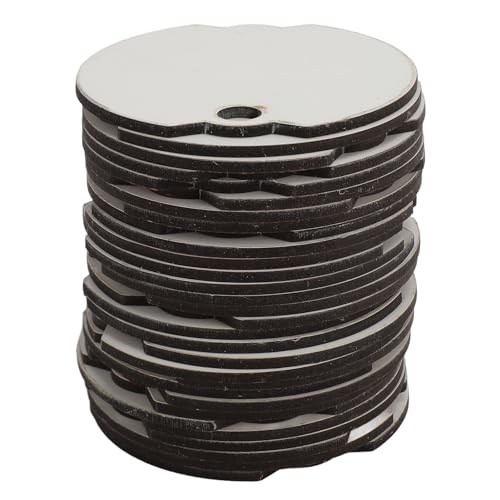 30 PCs Wärmeübertragung Blankenname Platten, Sublimationsname -Platten unvollendet (Unregelmäßige Runde) von Sluffs