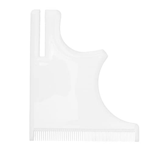 Sluffs Beard Styling Stencil Guide to Shaped Beard Arranging Edge Stencil, Barber Beard Styling Lineal for Triming Hairline Neckline (Weiß) von Sluffs