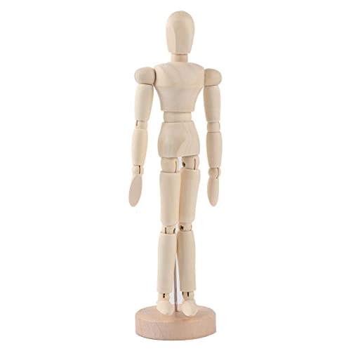 Wooden Manikin, Wooden Figure Model Human Art Mannequin Manikins,Art Class Wooden Figure Male Manikin Mannequin Wood Movable Model Display Crafts,for Art,Home Decoration von Sluffs