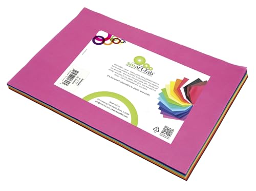 Einweg Craft Stoff, Assorted 15 colors, 45 Sheets per Pack von Smart-Fab