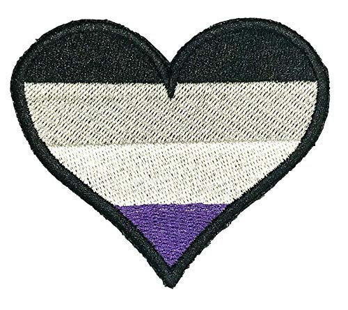 Smartbadge® Asexuelles Herz LGBTQ Pride bestickter Aufnäher / Aufbügler (A) von Smartbadge