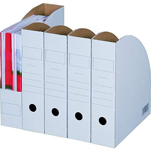 20 Stück Archiv-Ablagebox weiß BIANCO Stehsammler 278 x 73 x 318 mm von Smartbox Pro