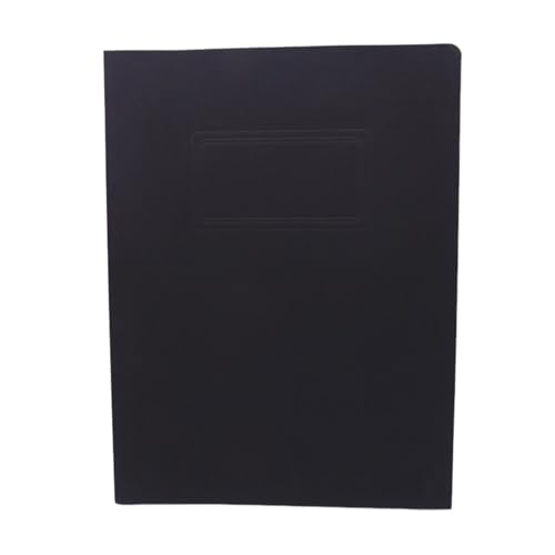 Smbcgdm Durable Document Holder A4 Double File Folder Color-coded Paperwork Organizer with Double Pocket Business Card Slot Visual Appeal File Organizer Black von Smbcgdm