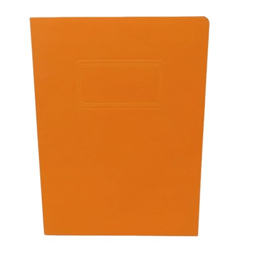 Smbcgdm Durable Document Holder A4 Double File Folder Color-coded Paperwork Organizer with Double Pocket Business Card Slot Visual Appeal File Organizer Orange von Smbcgdm