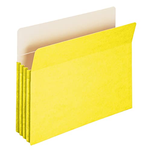 Smead Pocket, Buchstabe, gerade, 8,9 cm Erweiterung, 25 pro Box gelb von Smead