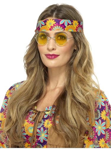 Smiffys Hippie-Brille, Gelb von Smiffys