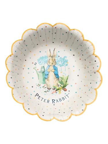 Smiffys Klassisches Tischgedeck Peter Rabbit Partyschalen x 8, Durchmesser 16,5 cm/6,5 Zoll von Smiffys