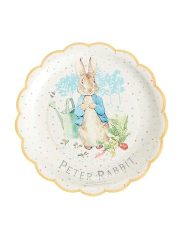 Smiffys Klassisches Tischgedeck Peter Rabbit Partyteller x 8, Durchmesser 23 cm/9 Zoll von Smiffys