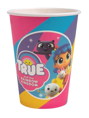 Smiffys True and The Rainbow Kingdom Geschirr-Partytassen, 9 oz/266 ml von Smiffys