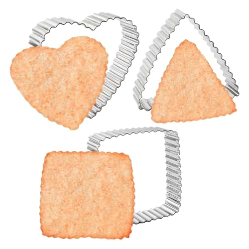 Backcrackerschneider, Crackerschneiderformen | Edelstahlquadratform Fondantschneider | Cracker-Making-Form für Sandwiches, Muffins, Fondant, Teig, Brot von Smileshiney