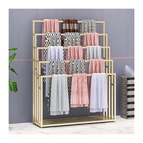 SnamicE Mehrzweck-Schal-Organizer, kommerzielle Regale für Boutique-Bekleidungsgeschäfte, Aufbewahrungsbügel für Blumen, Geschenkpapier, Seidenschals, Schals, Hose,Gold-60x40x150CM SnamicE Mehrzweck-Schal-Organizer, kommerzielle Regale für Boutique-Bekleidungsgeschäfte, Aufbewahrungsbügel für Blumen, Geschenkpapier, Seidenschals, Schals, Hose,Gold-60x40x150CM von SnamicE